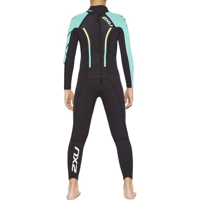 2022 2XU Junior Propel Triathlon Wetsuit CW6569c - Black / Oasis